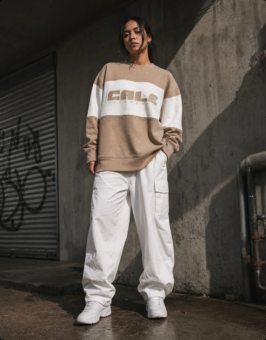 Dark Grey Oversized Crew Sweatshirt