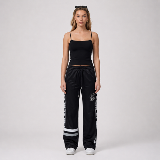 Stone wide leg track pants by Cale Collective