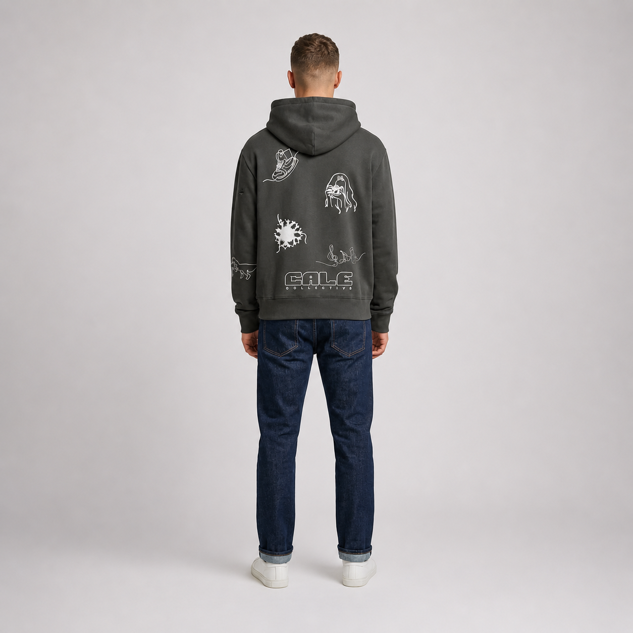 Black oversized hoodie by Cale Collective