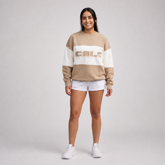 Grey oversized crew sweatshirt by Cale Collective