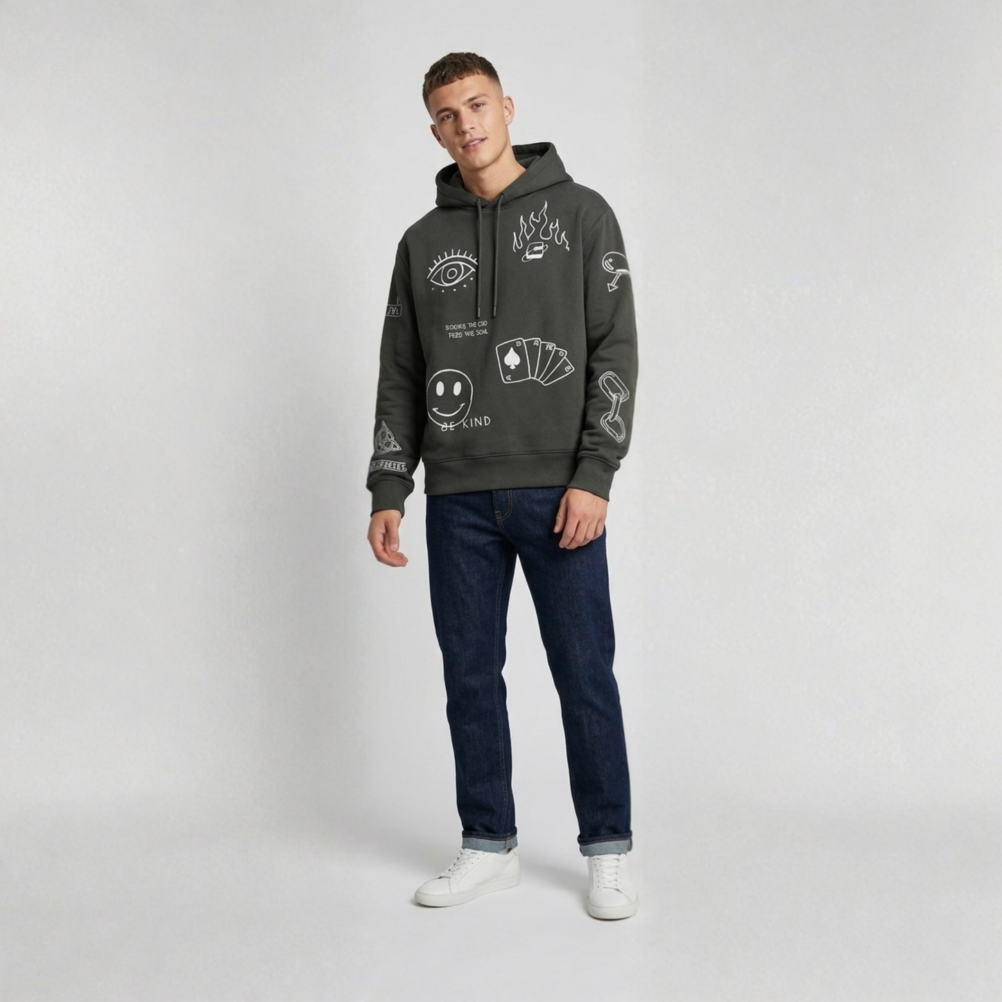 Black oversized hoodie by Cale Collective