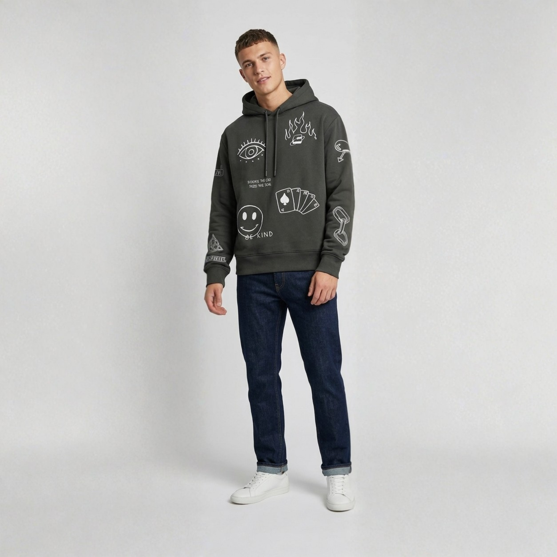 Black oversized hoodie by Cale Collective