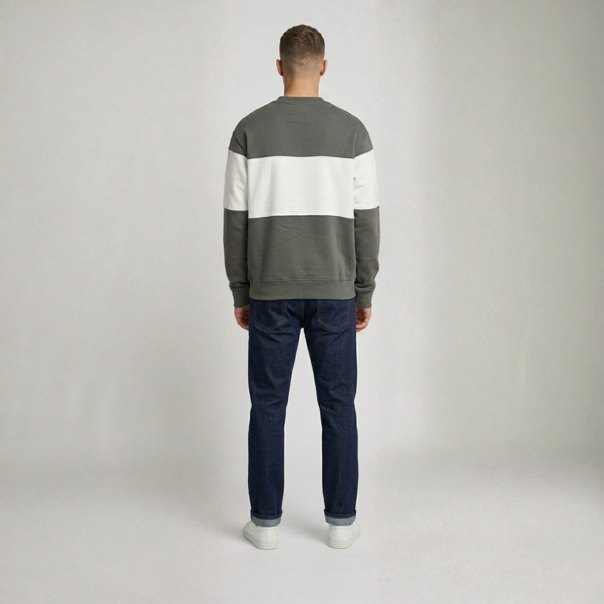 Black oversized crew sweatshirt by Cale Collective